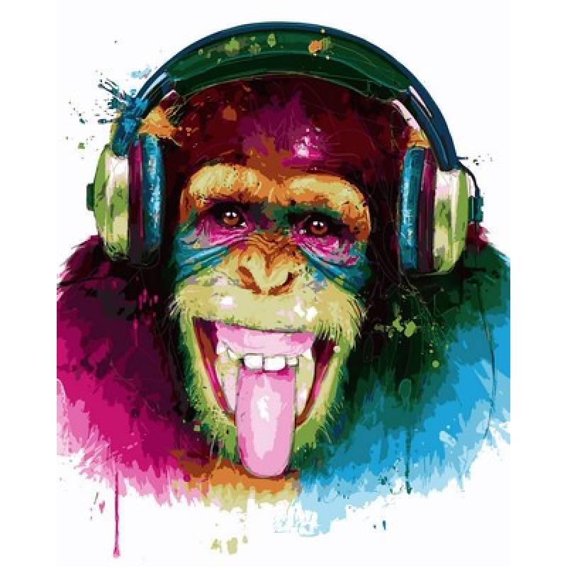 

Картина рисование по номерам Babylon DJ Monkey. Худ. Патрис Мурчиано 40х50см VP753 набор для росписи, краски, кисти, холст