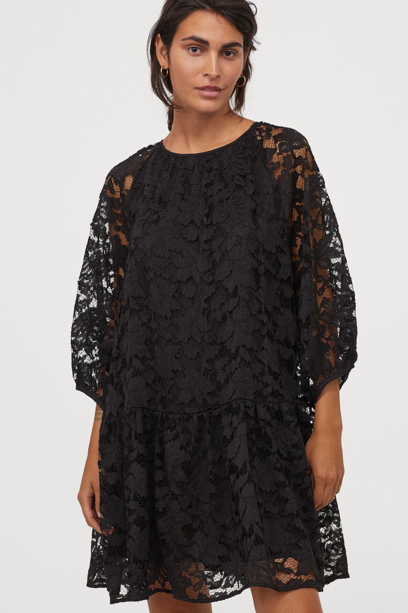 

Кружевное платье H&M AE100-108  Черное, Кружевное платье H&M AE100-108 S Черное