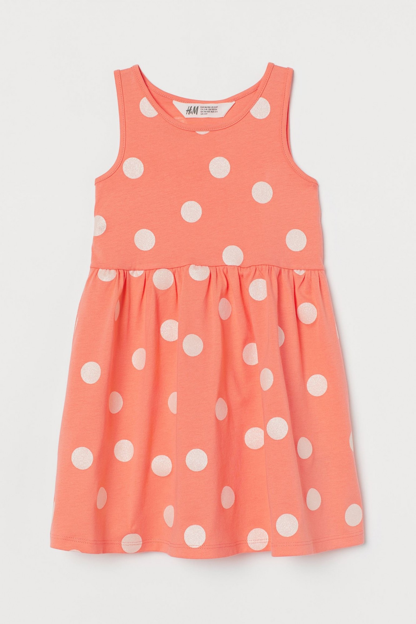 

Платье H&M Jersey AE100-153 110-116 см Оранжевое Горох