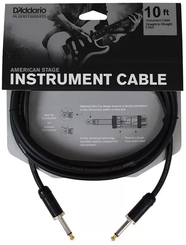 

Инструментальный кабель Planet Waves PW-AMSG-10 American Stage 3.05 м Black