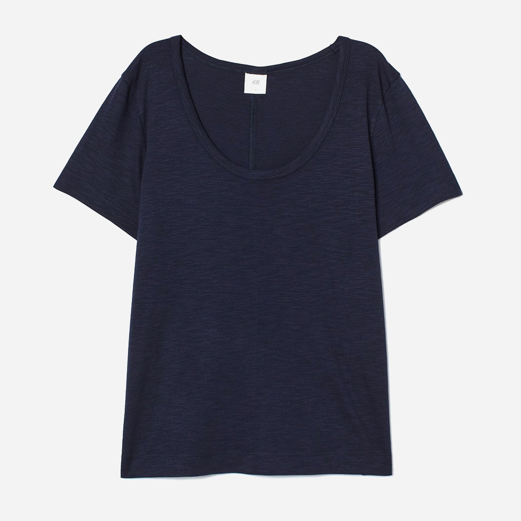

Футболка H&M 856617 XL Темно-синяя