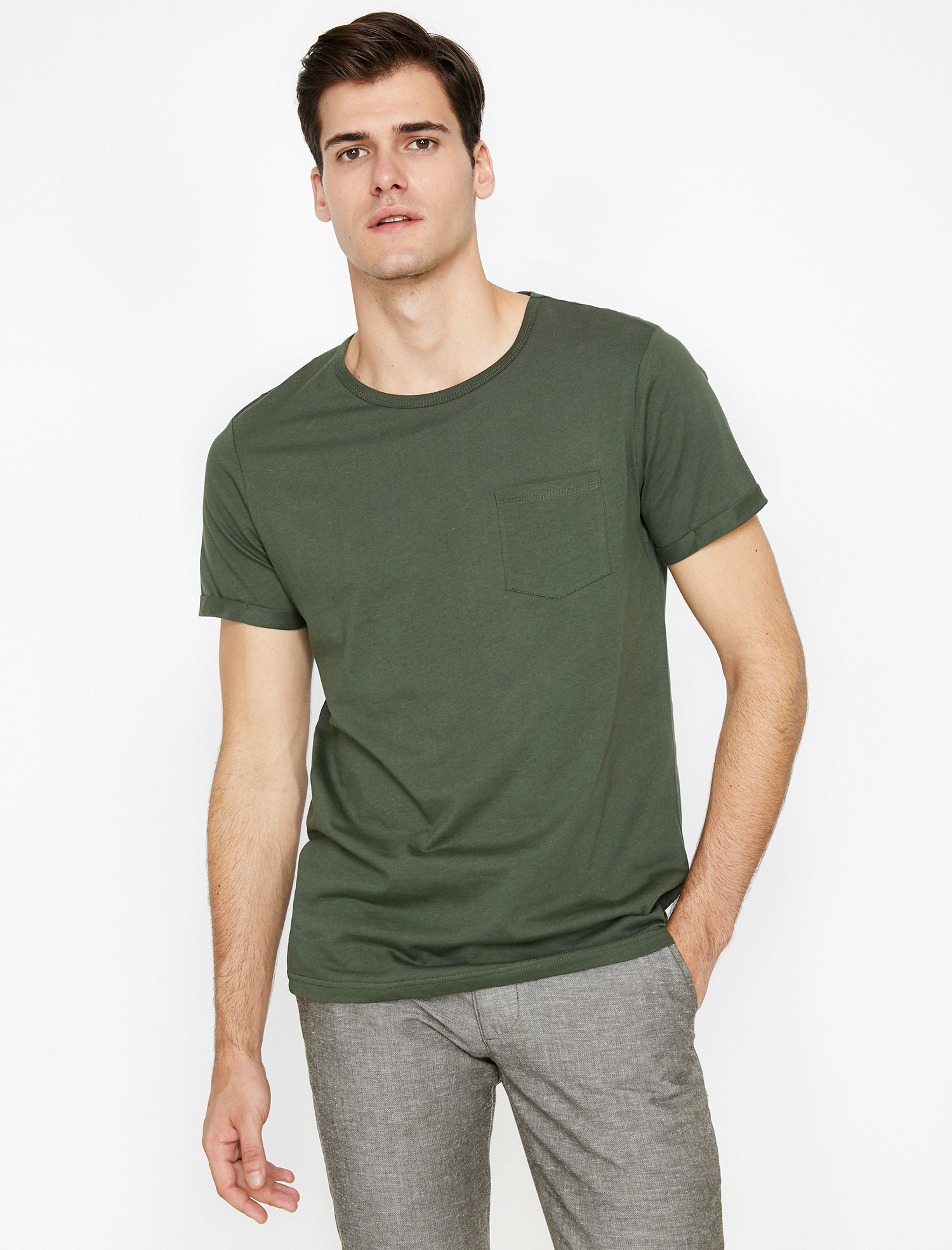 

Футболка Koton 9KAM12317LK-826 XS Khaki