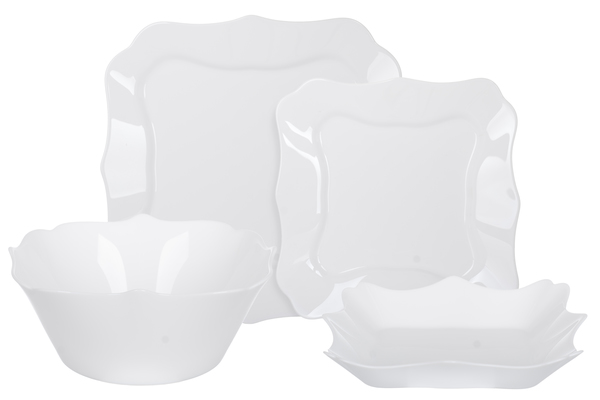 

Сервиз столовый LUMINARC AUTHENTIC WHITE 19 предметов