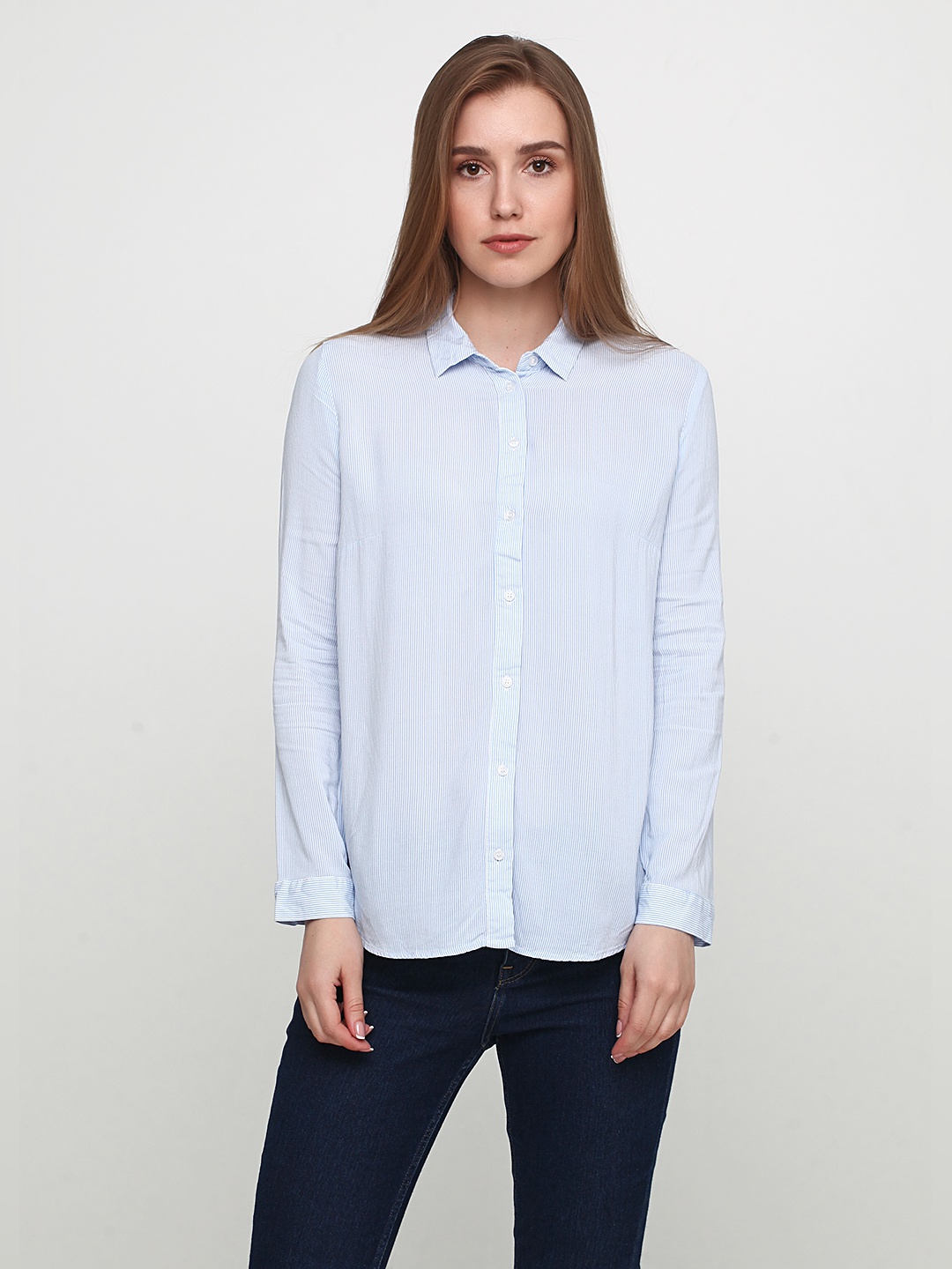 

Рубашка H&M 0552473_гол.пол 38 Синяя