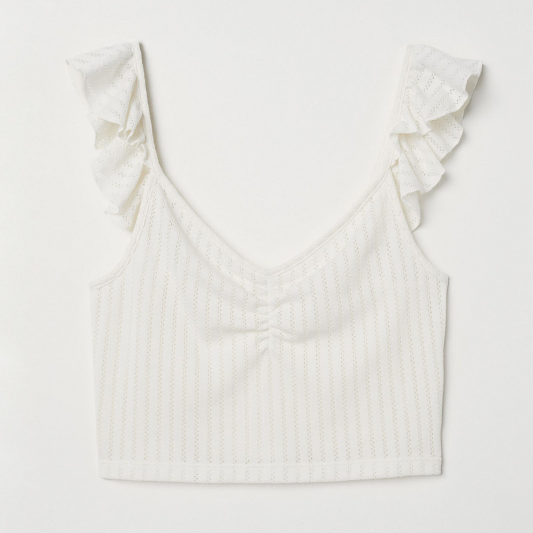 

Топ H&M 0645888 M Светло-бежевый