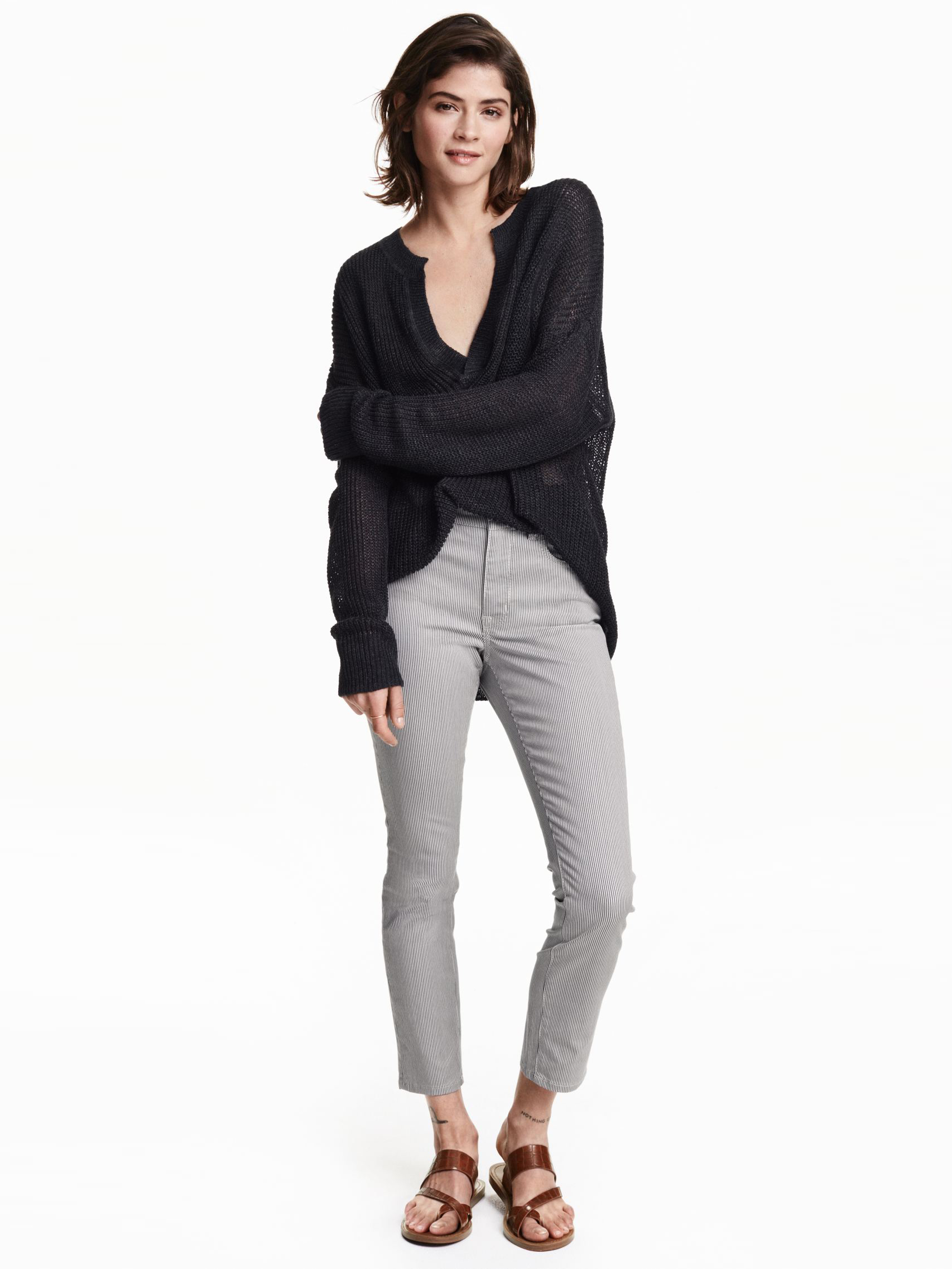 

Брюки H&M 3529893-z 36 Белые с синим