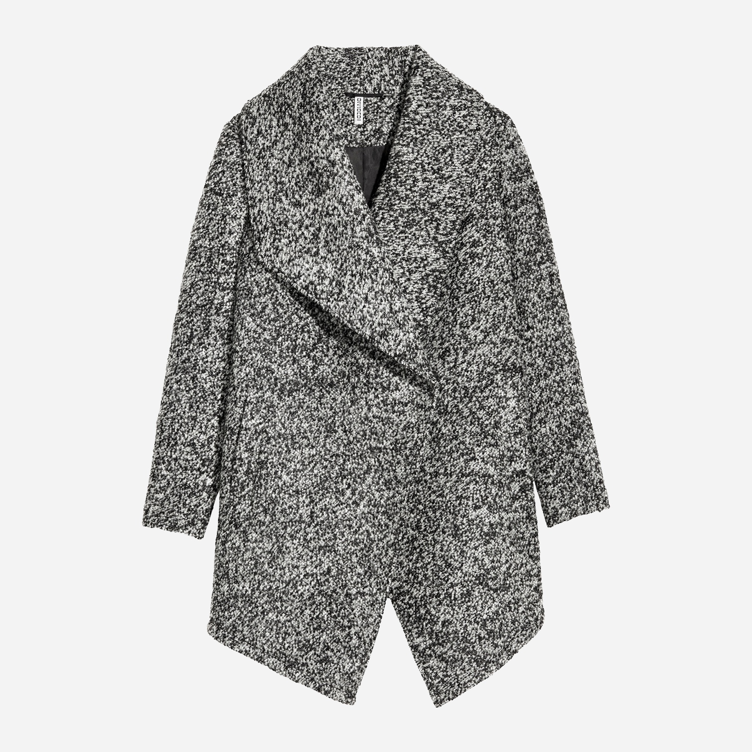 

Пальто H&M 0300908_меланж_01 44 Черное с белым