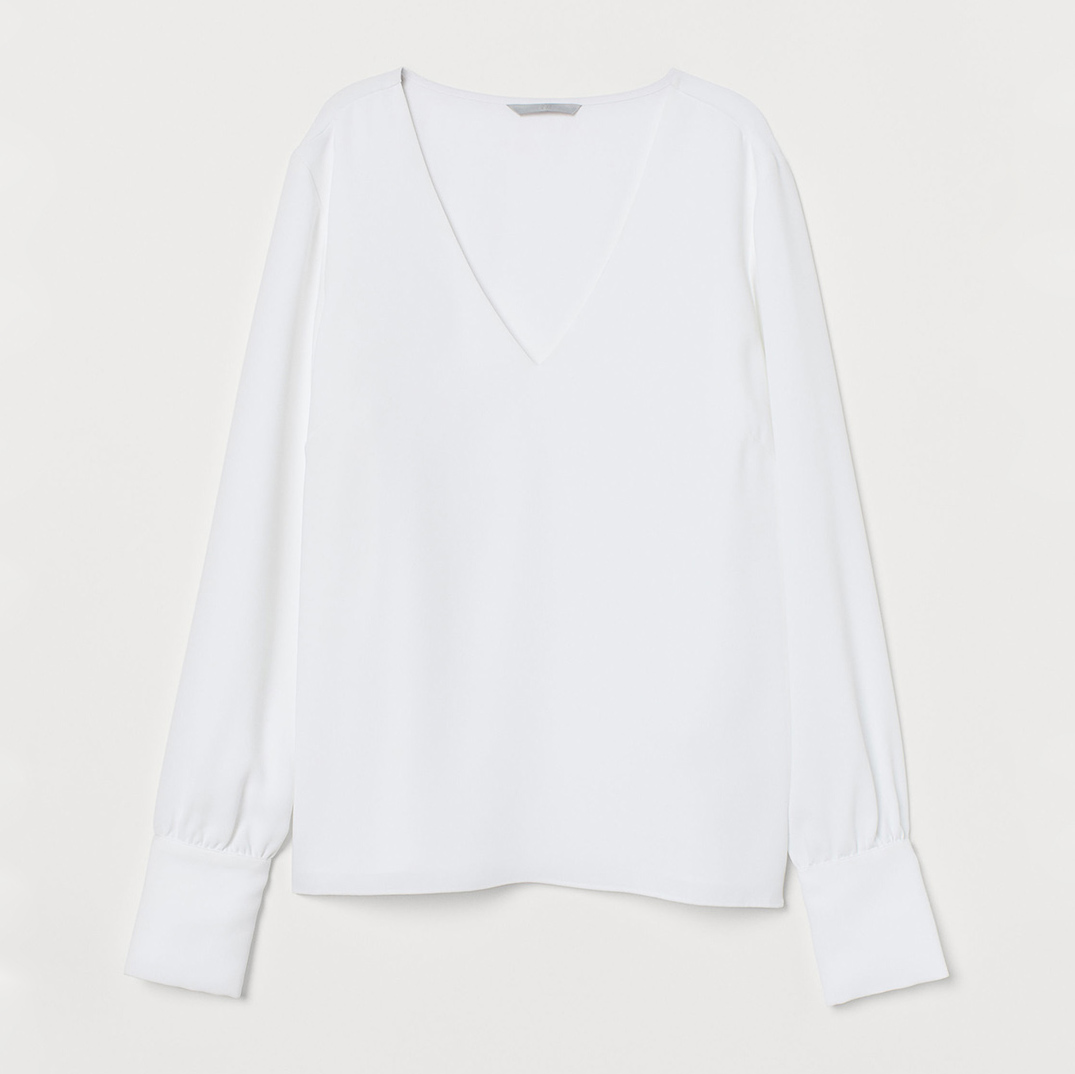 

Блузка H&M 0634426_01 40 Белая