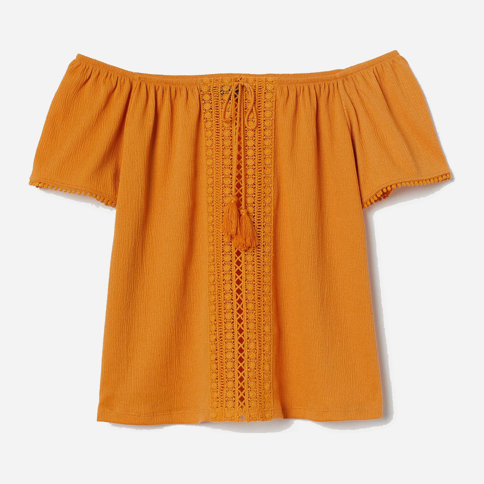 

Топ H&M 0708464_гор_01 XS Горчичный