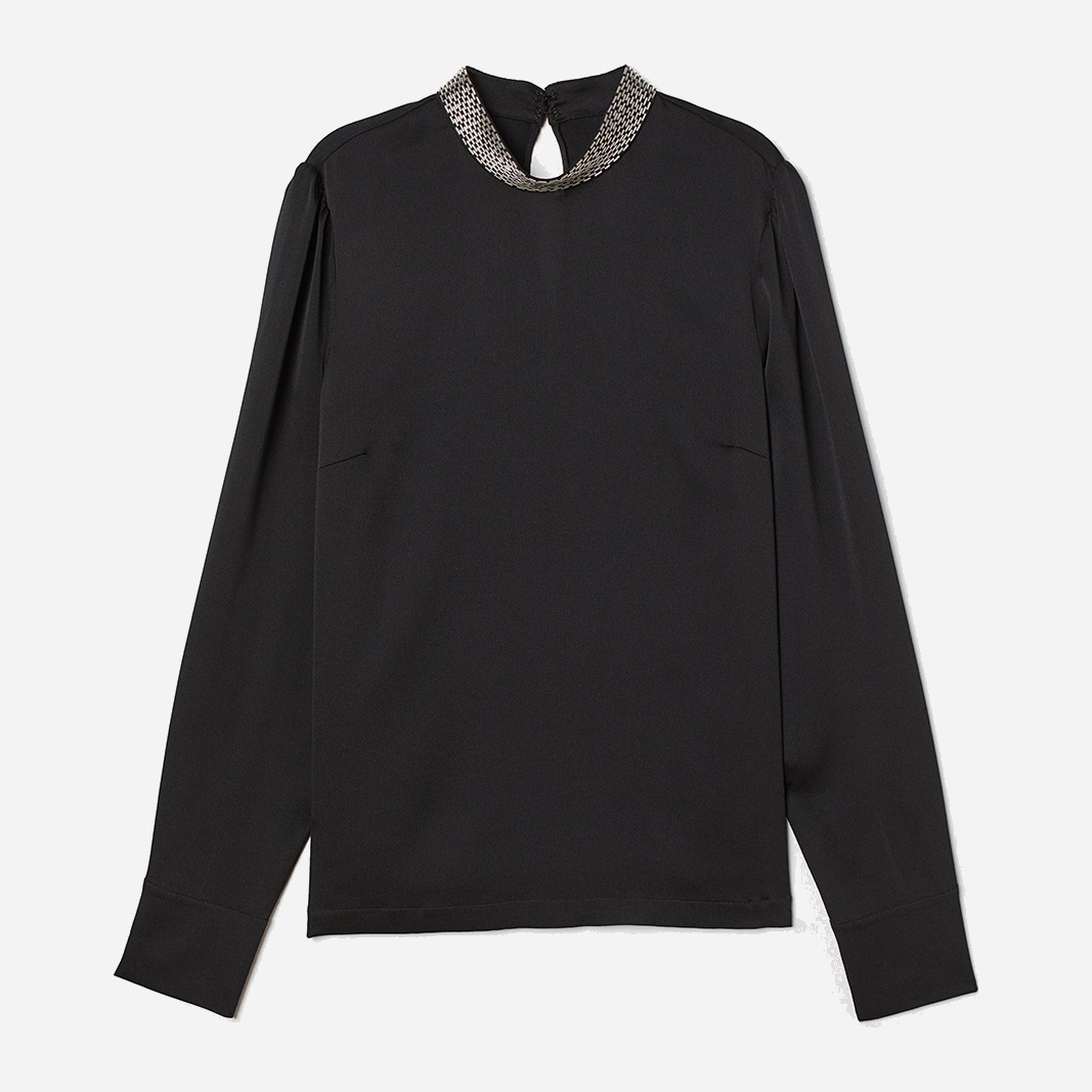 

Блузка H&M 0663434_черный_01 34 Черная