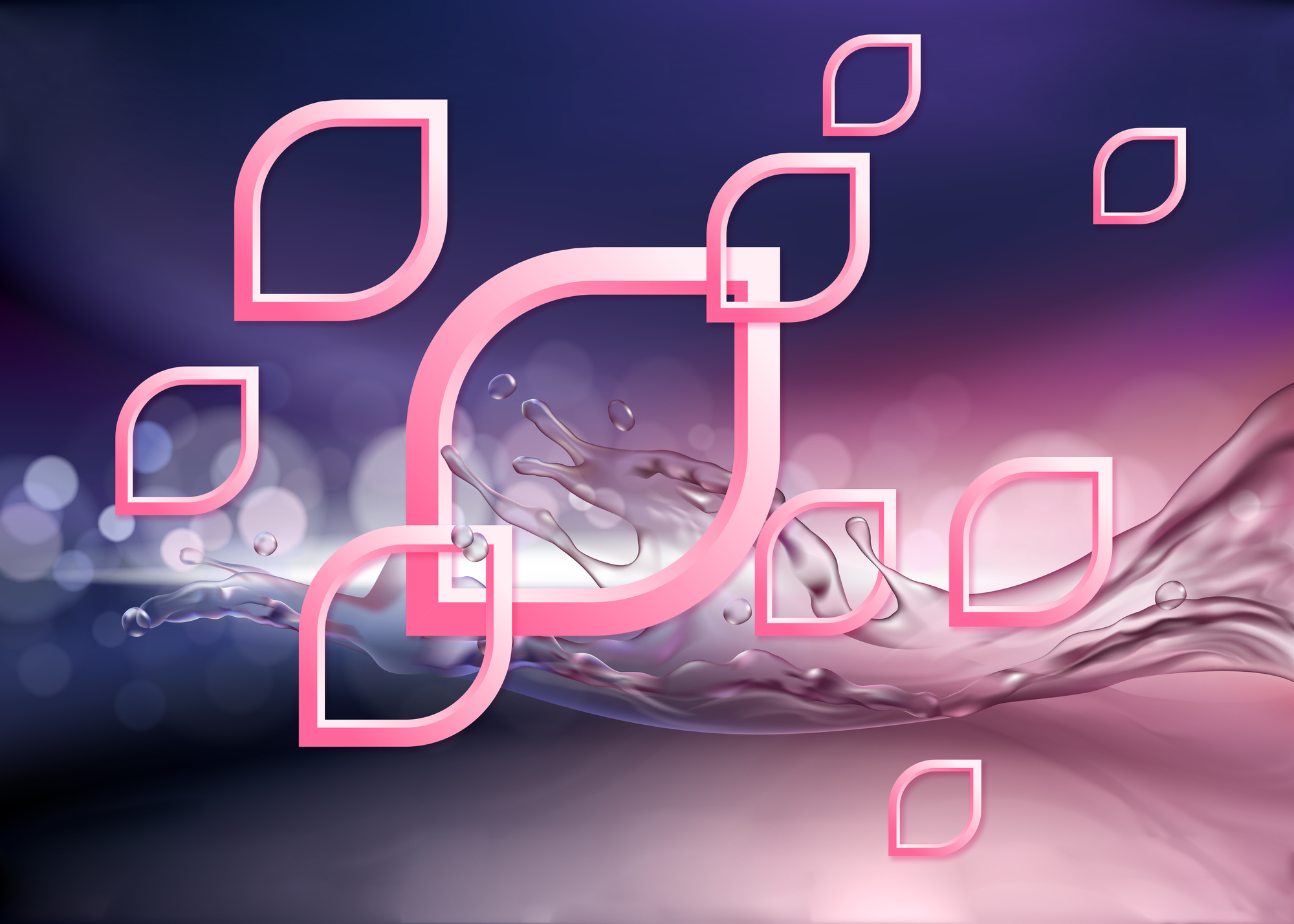 

Фотообои 3D '3D капли' (4845) , Гладь