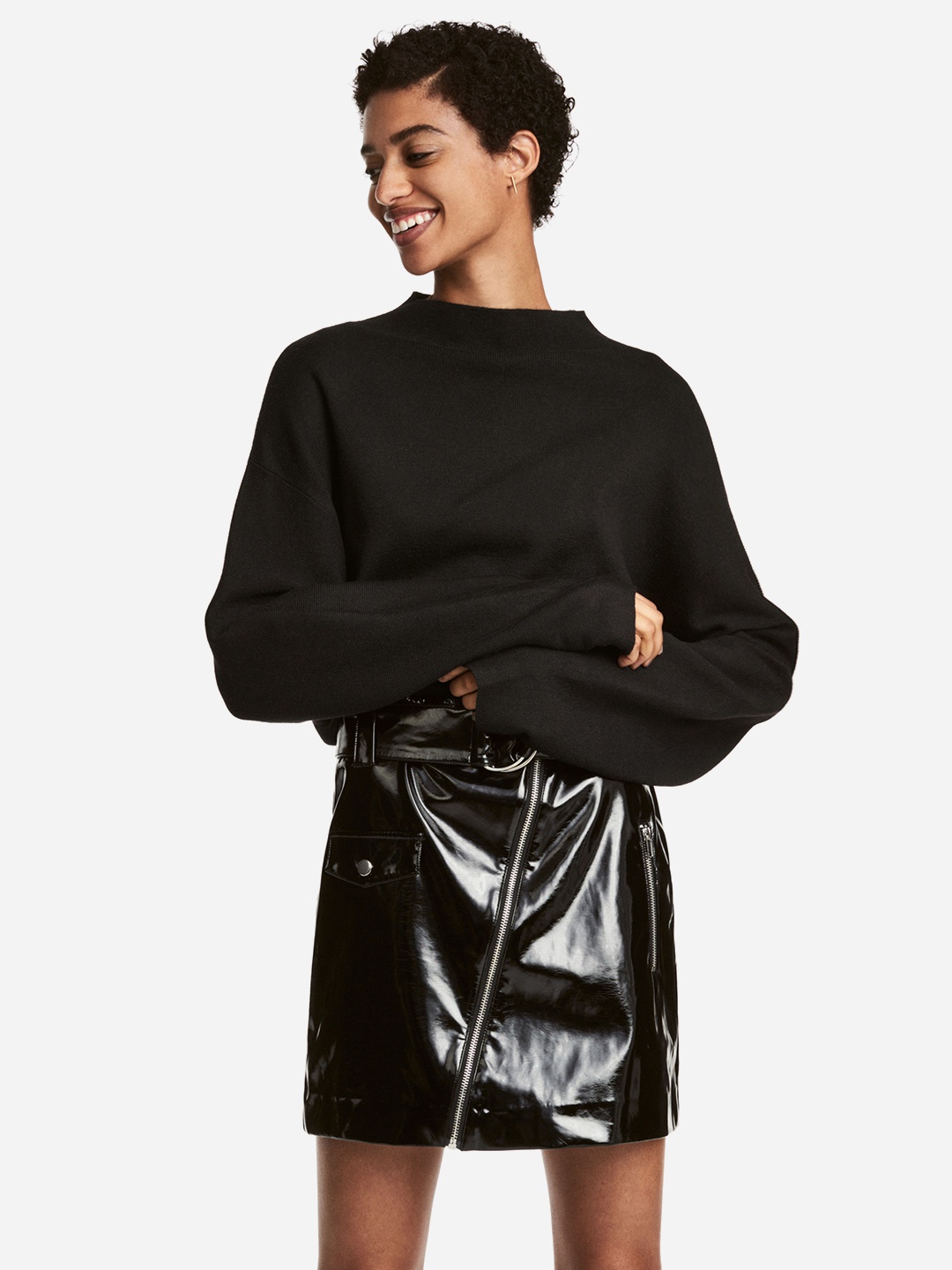 

Свитер H&M 0519737_чер_02 S Черный