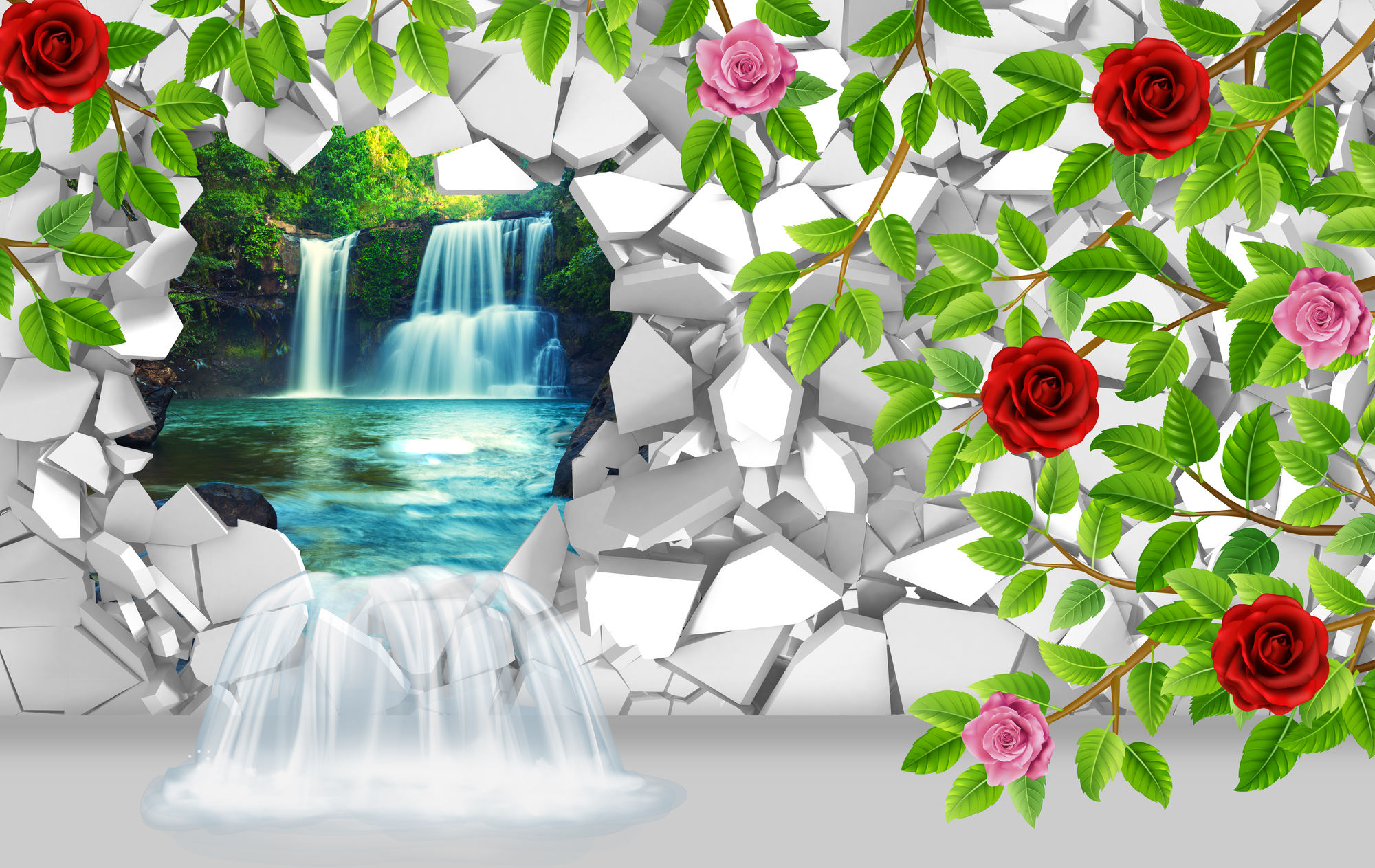 

Фотообои 3D '3Д Стена' (4062) , Классик