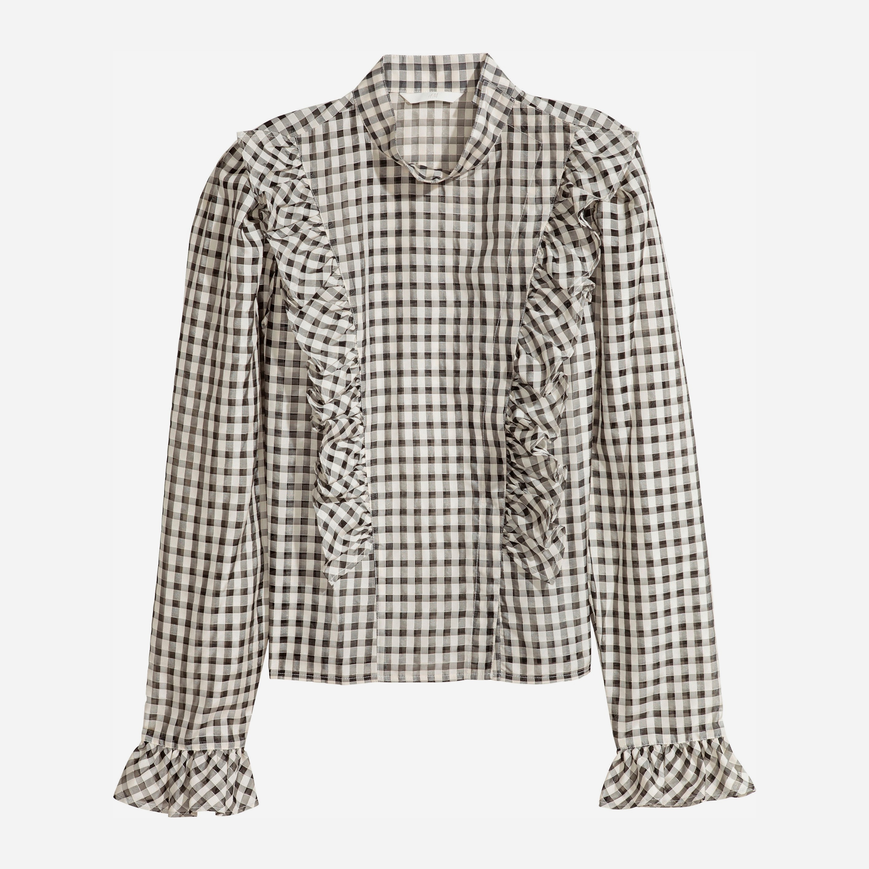 

Блузка H&M 5761046 36 Белая в клетку