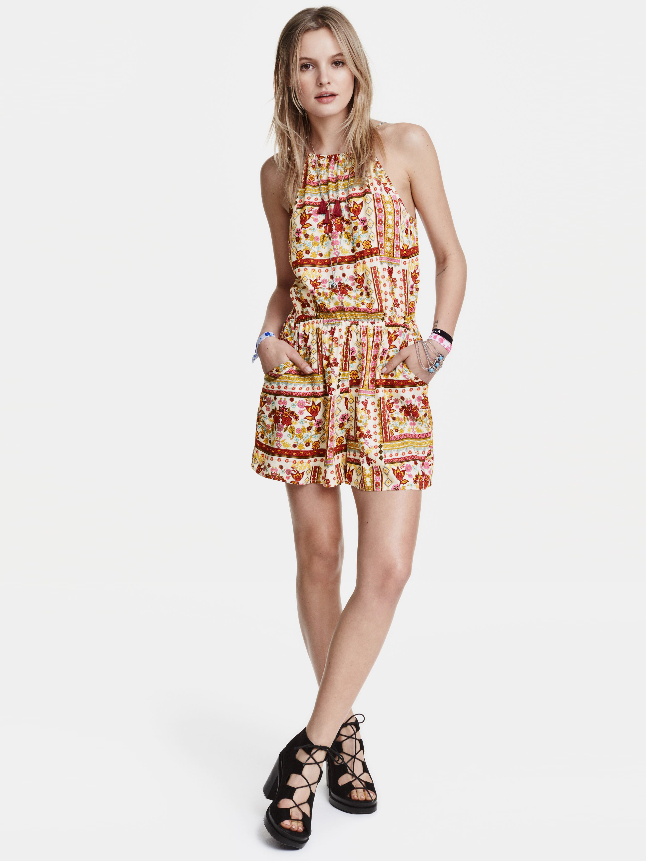 

Комбинезон H&M 3863163 42 Натуральный белый с рисунком