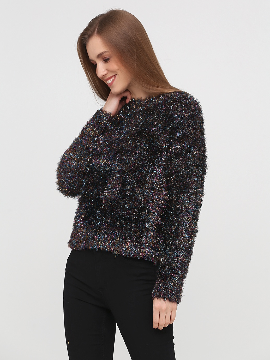 

Джемпер Monki 5419866 XS Черный с блестящим
