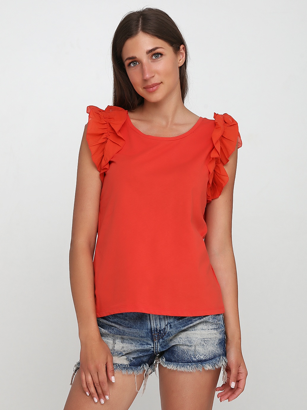 

Блузка H&M 5705306 M Кирпично-красная