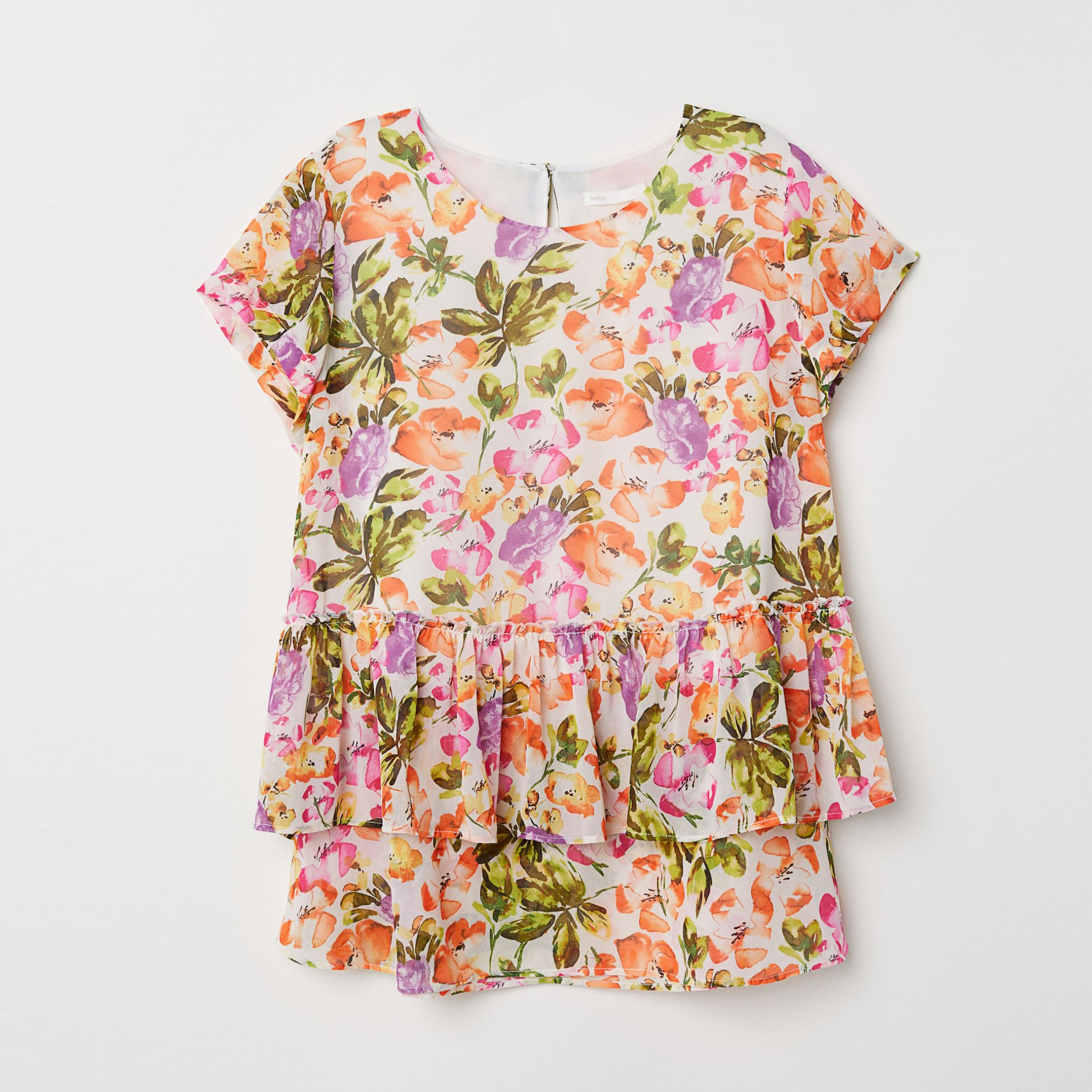 

Блузка для беременных H&M 6426817 XS Белая с цветами