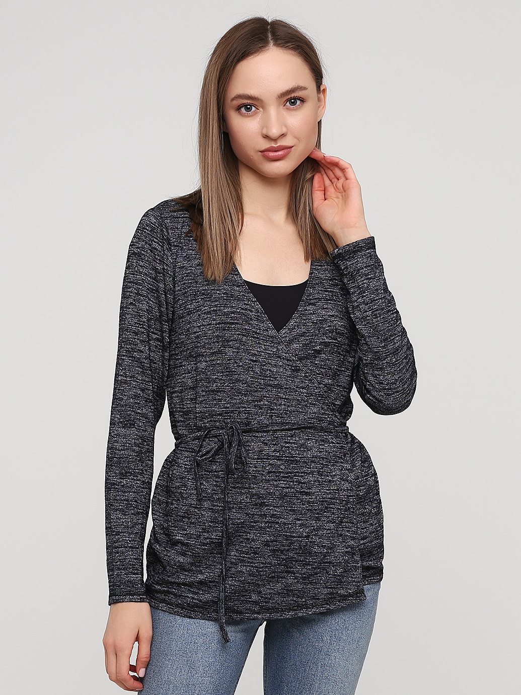 

Кардиган H&M nasn01-2974 M Синий меланж