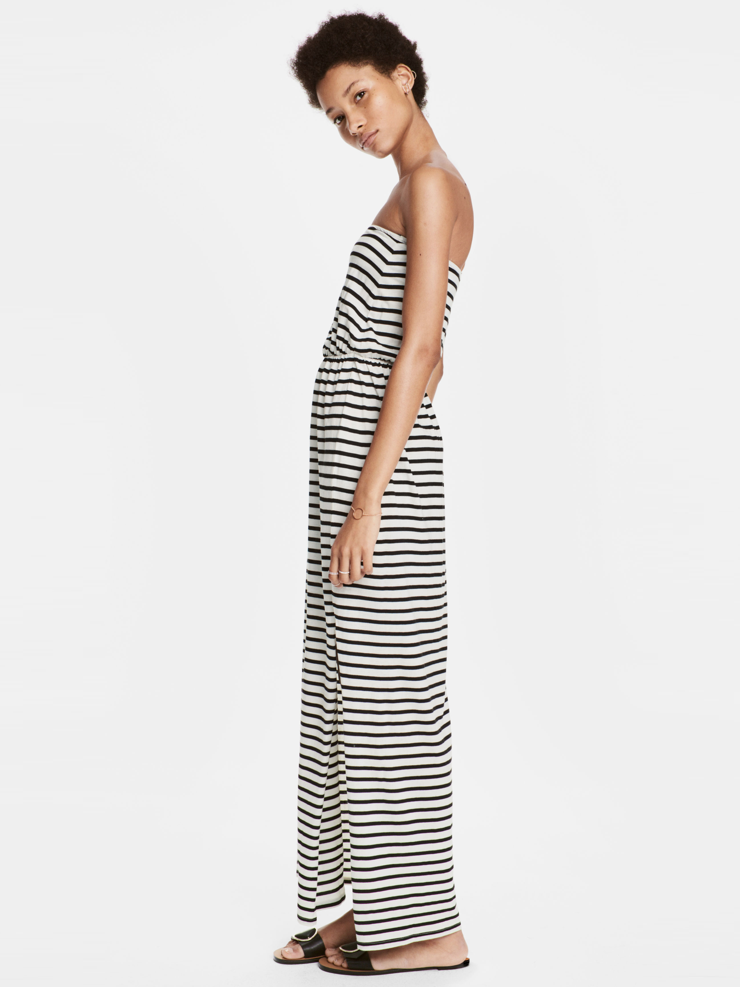 

Платье H&M 2200945 XL Белое в полоску