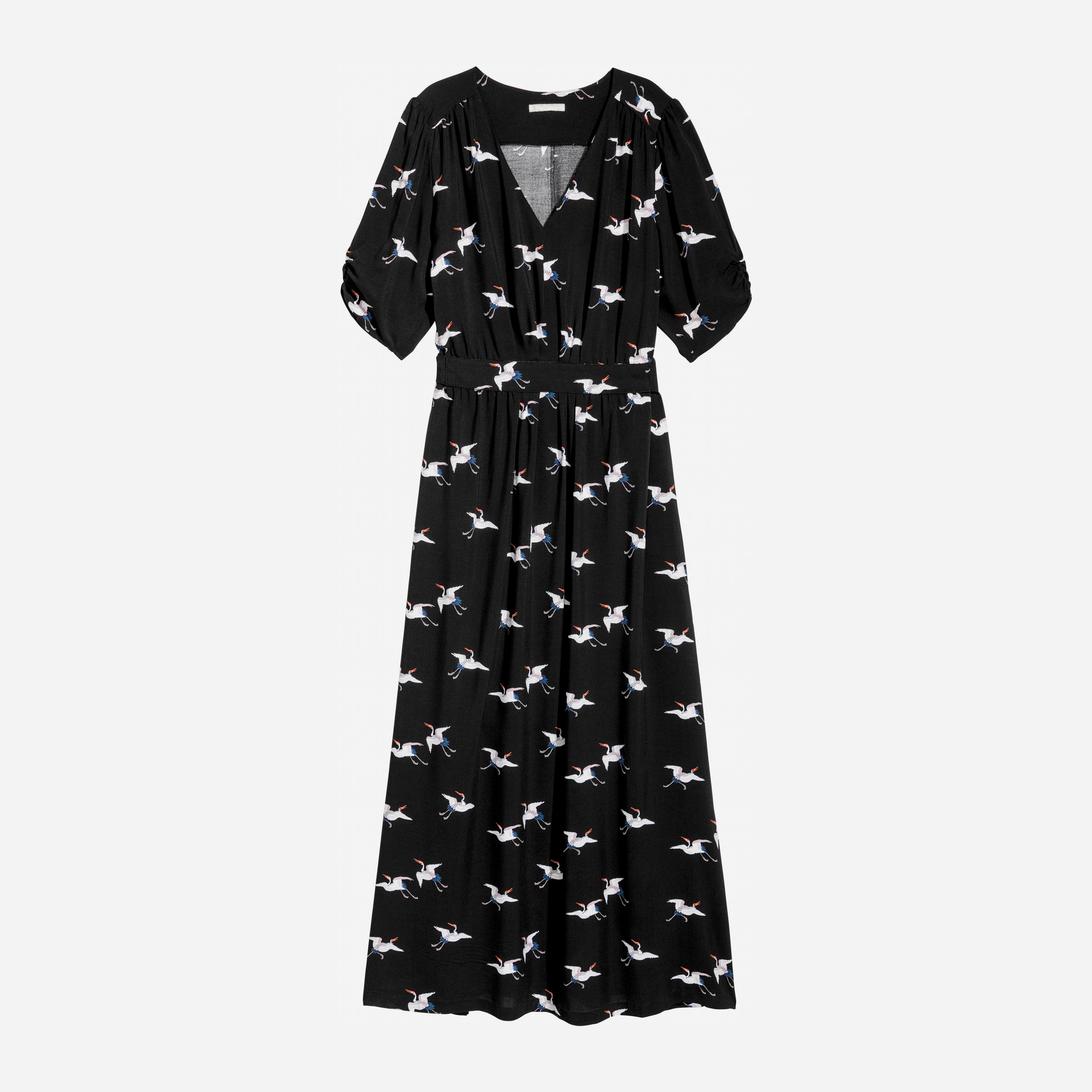 

Платье H&M 5707706 34 Черное с принтом
