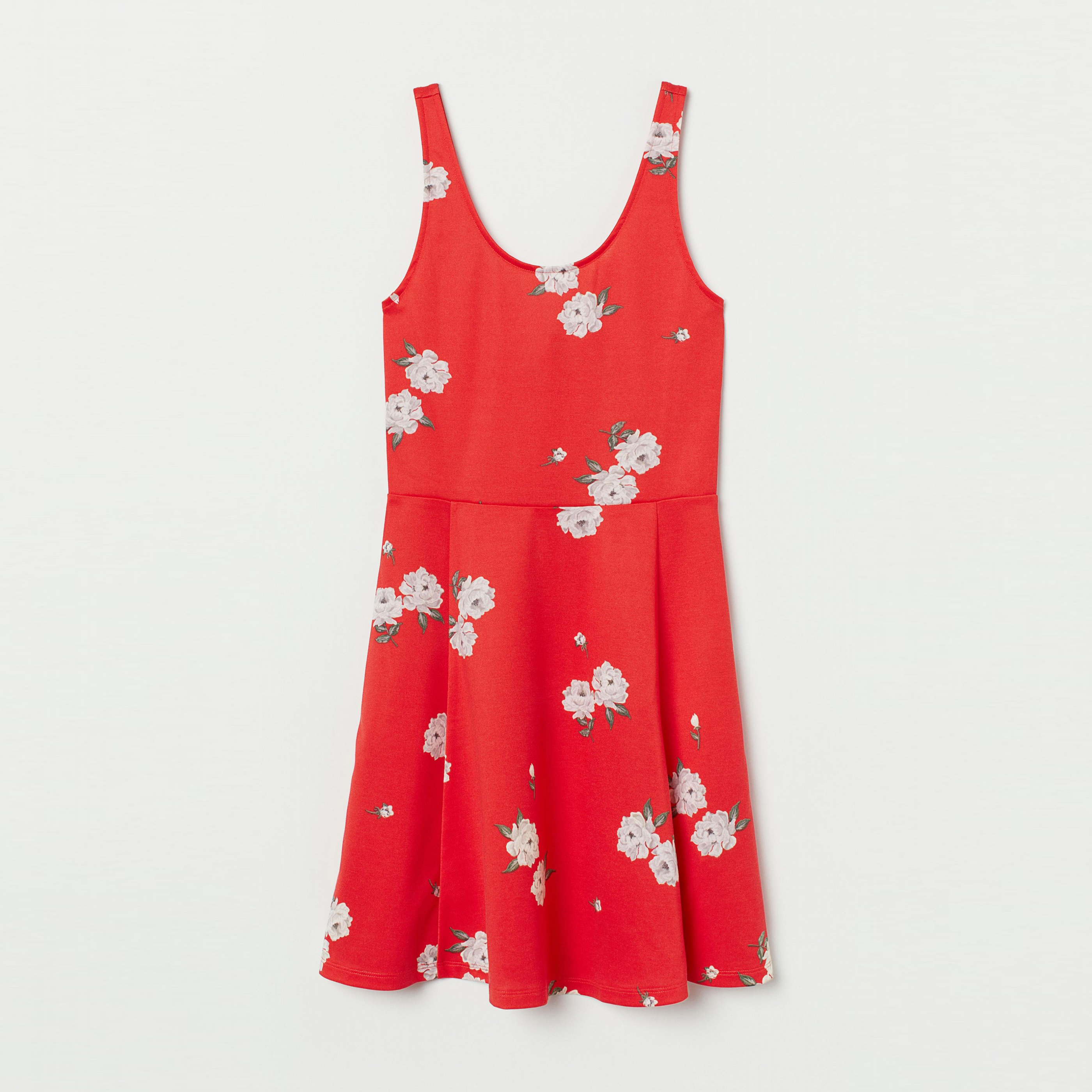 

Платье H&M 6811809 36 Красное с розами