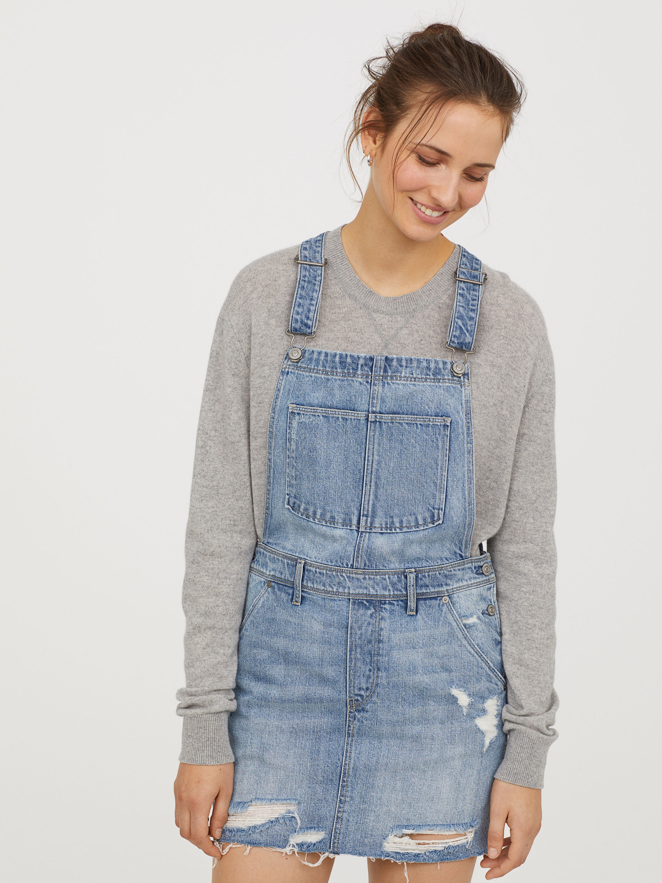 

Сарафан джинсовый H&M 4458655 38 Голубой деним