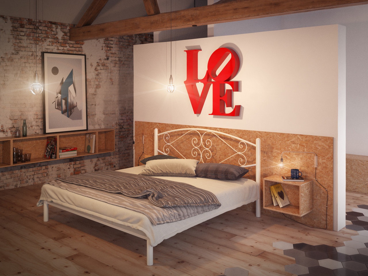 

Кровать Камелия Tenero Белый 160х190