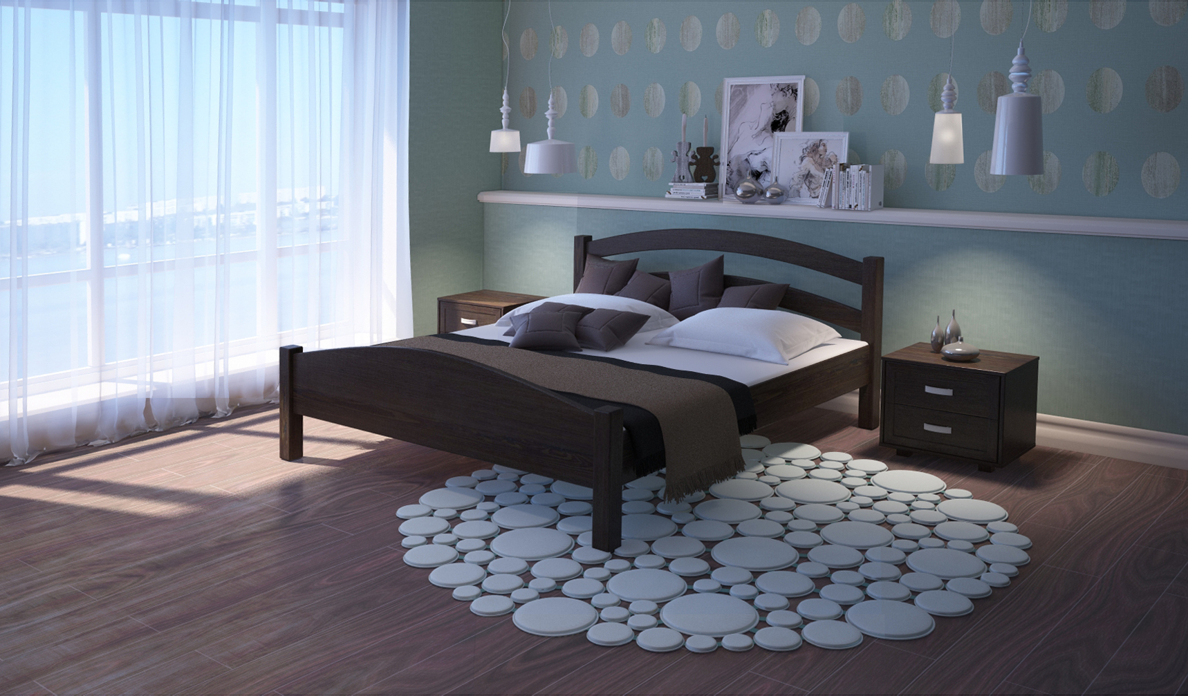 

Кровать ARTmebli Вероника 160х190 К5 венге