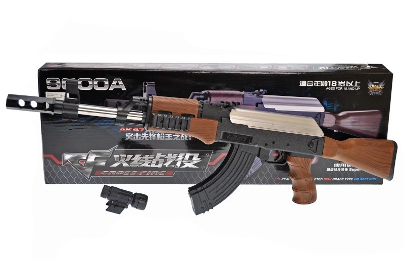 

Большой Автомат АК-47 9000A, лазер