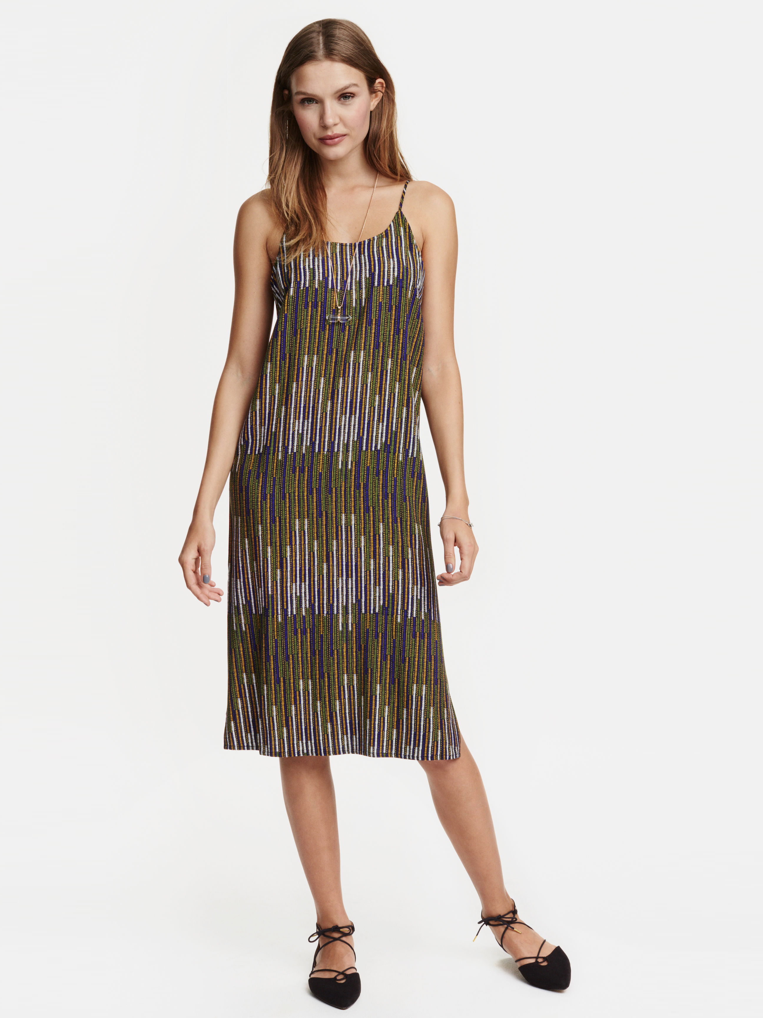 

Сарафан H&M 3775623 40 Зеленый с рисунком