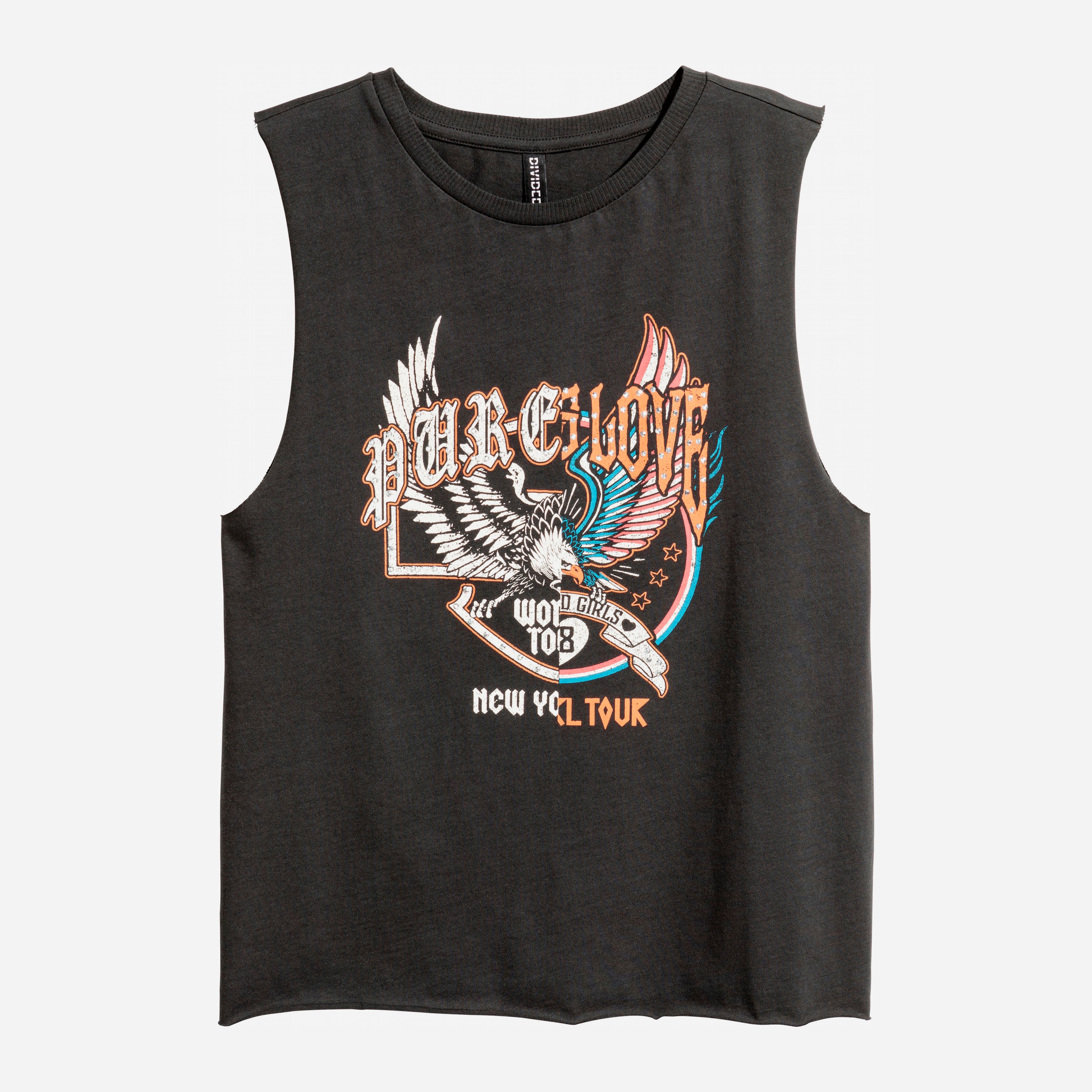 

Топ H&M 4941715 XS Почти черный