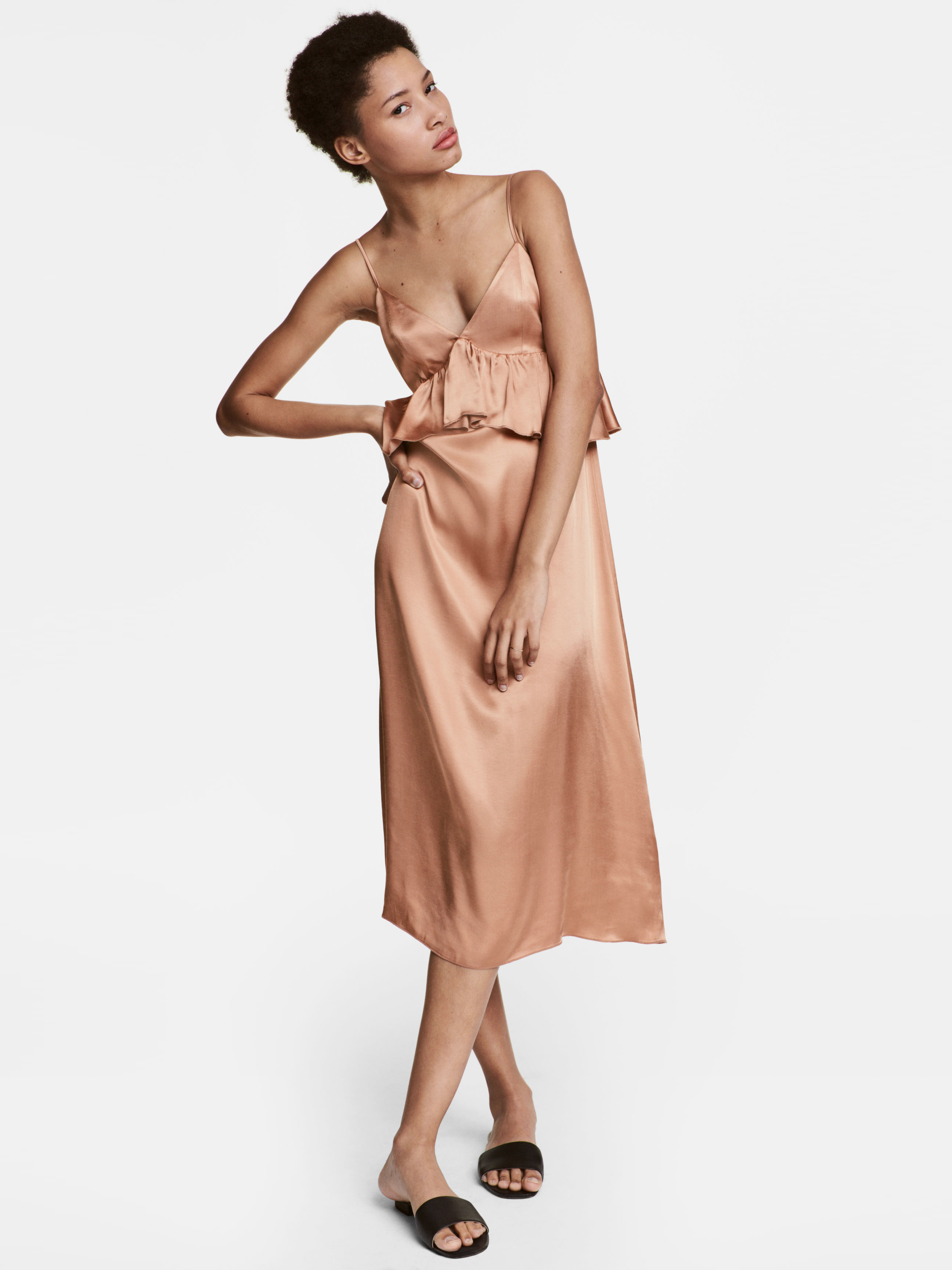 

Сарафан H&M 5112966 42 Темно-бежевый