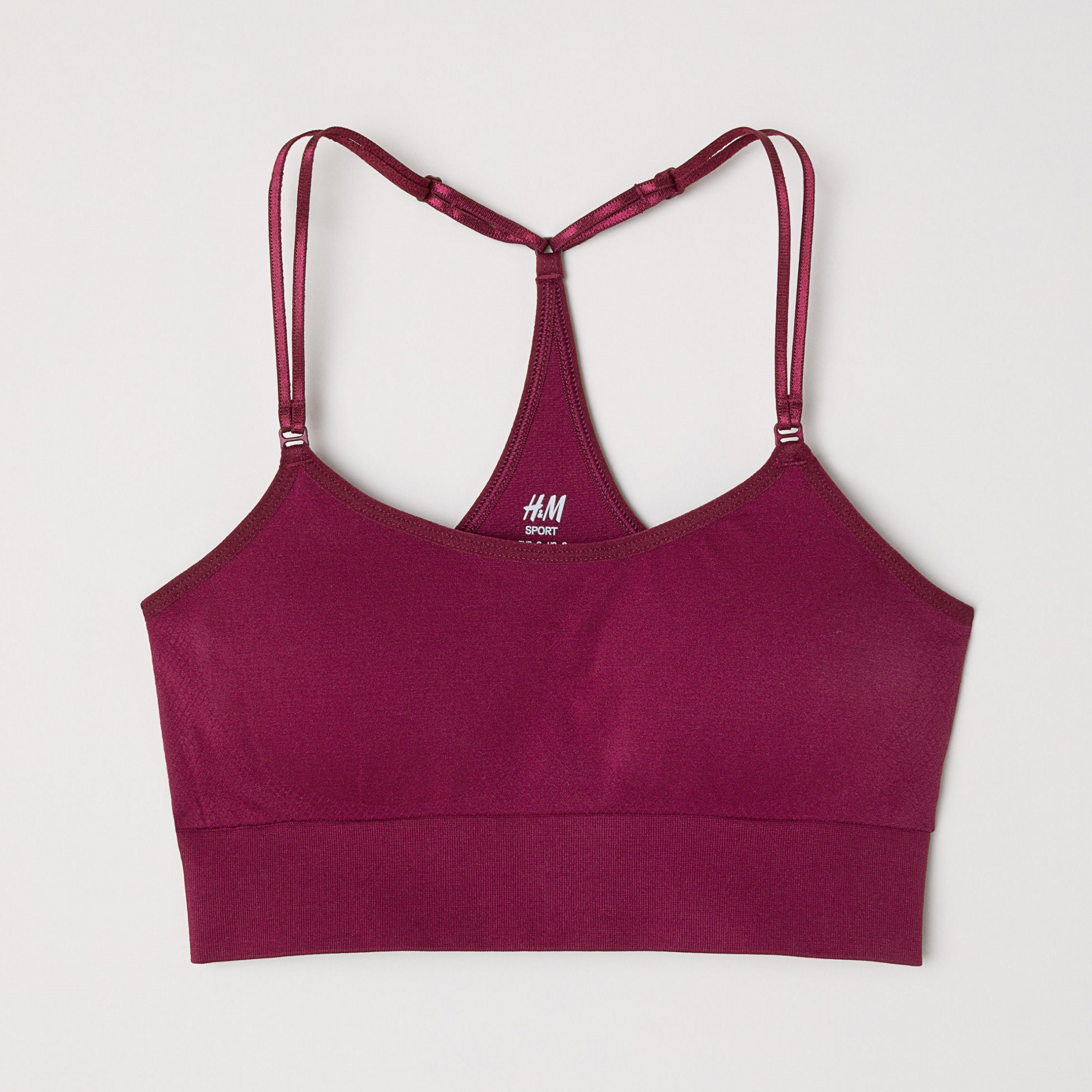 

Спортивный топ H&M 5647907 M Бордовый
