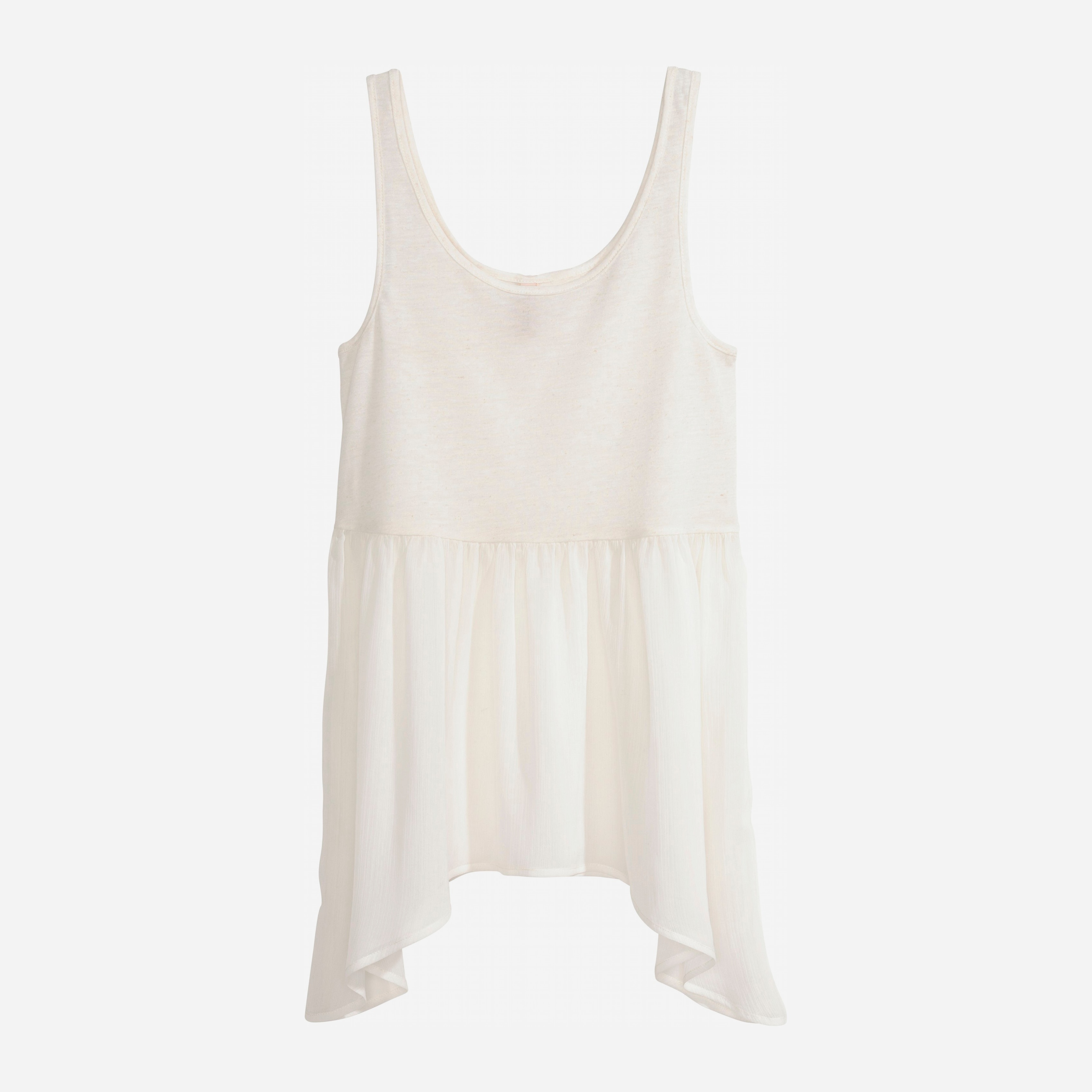 

Топ H&M 5822416 S Натуральный белый