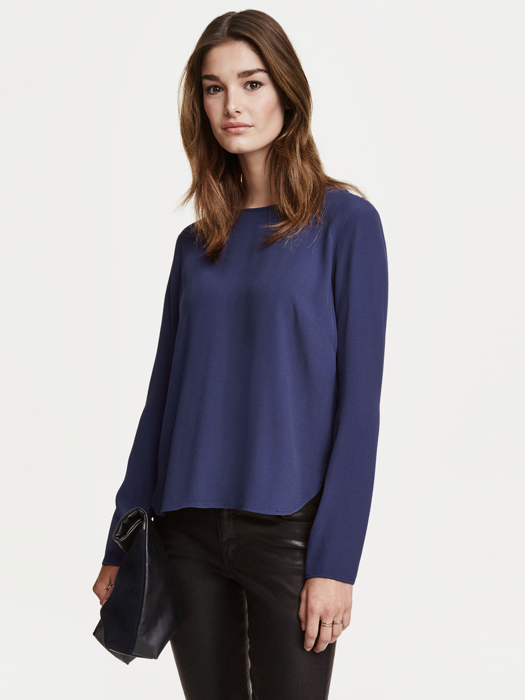 

Блузка H&M 3060912 32 Синяя