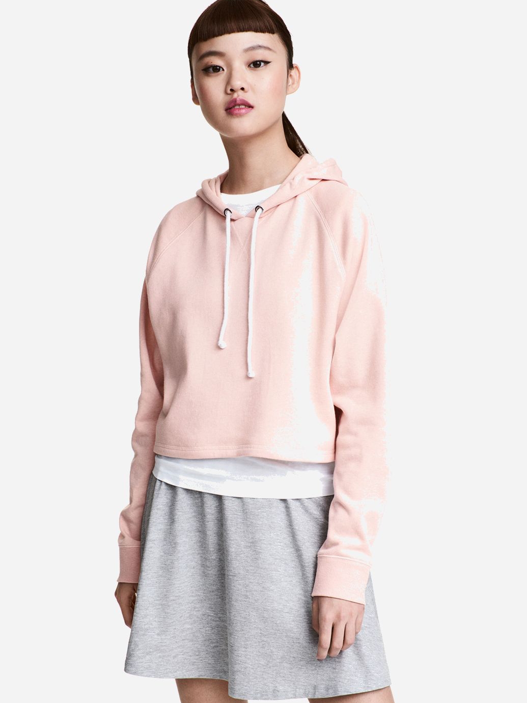 

Худи H&M 0381038  Бледно-розовое, Худи H&M 0381038 S Бледно-розовое