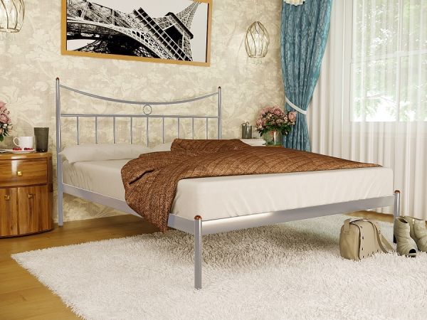 

Кровать Париж 1 Метакам Алюминий 120х190
