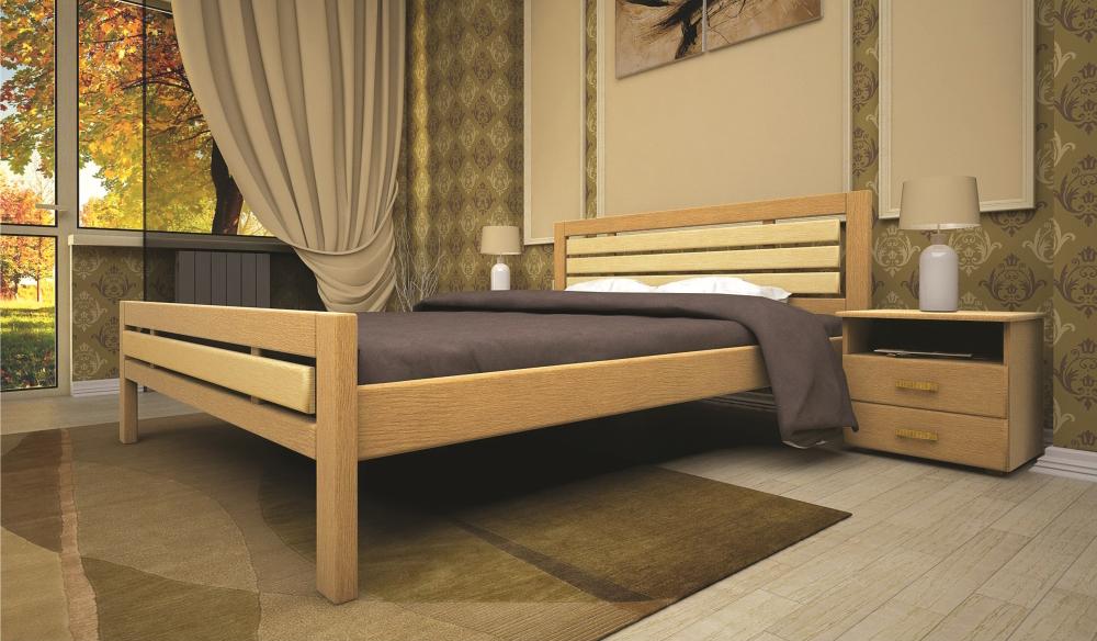 

Кровать ТИС МОДЕРН 1 90*200 дуб Лак Ольха + Лак лак