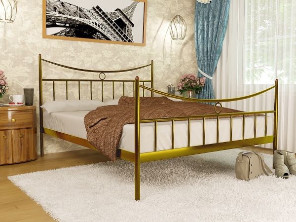 

Кровать Париж 2 Метакам Золото 140х190