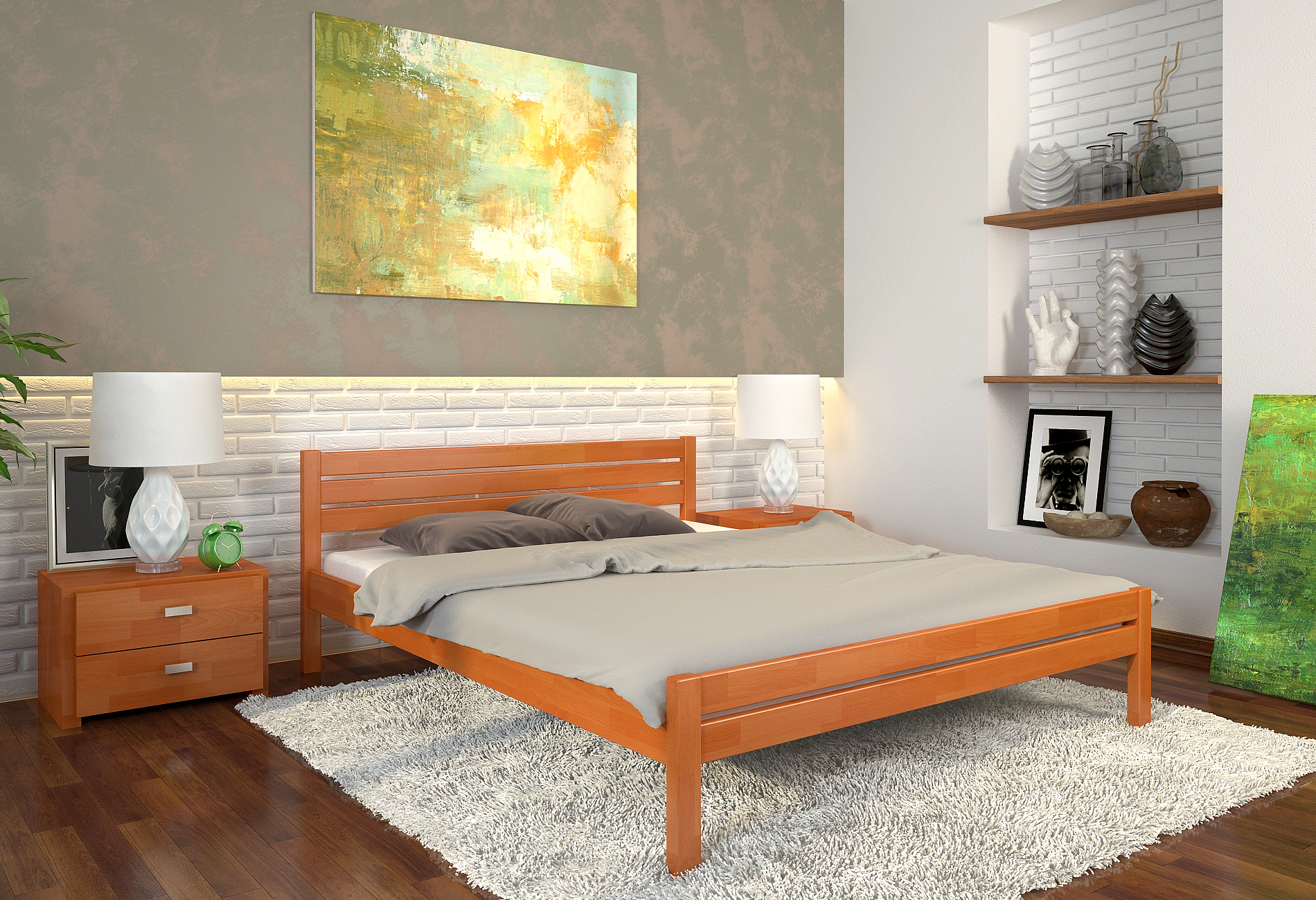 

Кровать Arbordrev Роял (120*200) бук Ольха