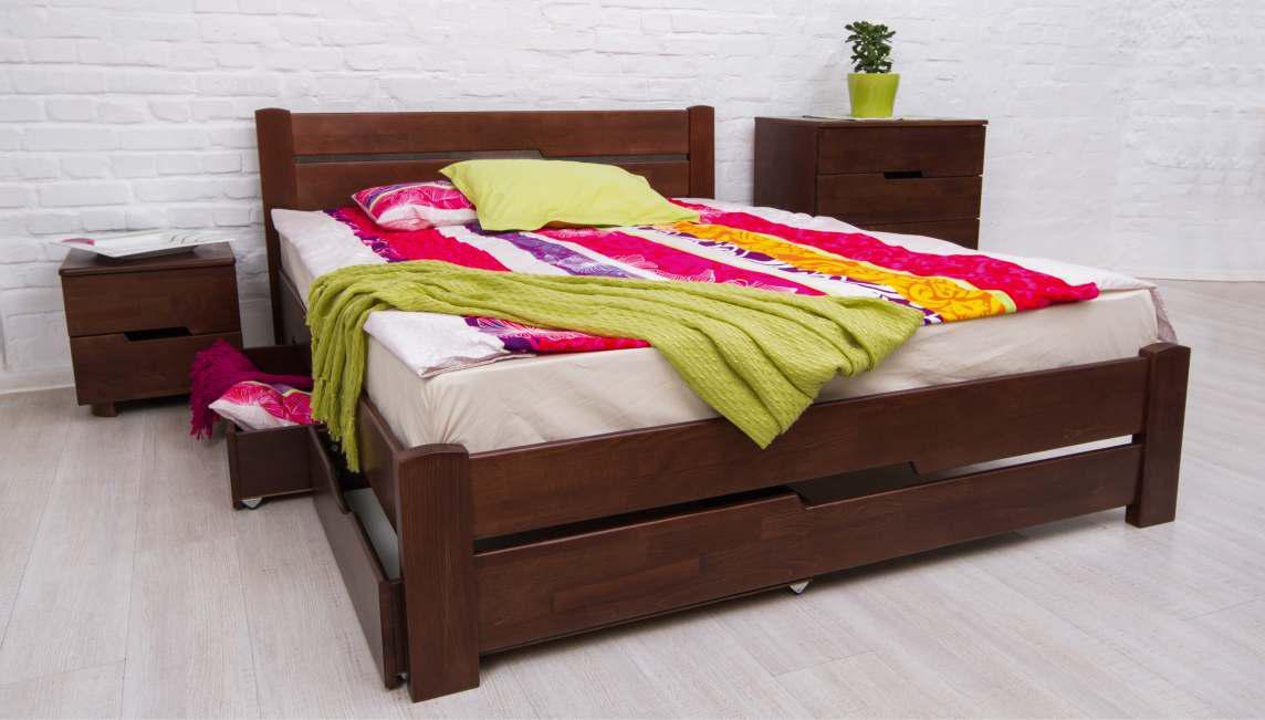 

Кровать Олимп Айрис с ящиками 160x200 Венге