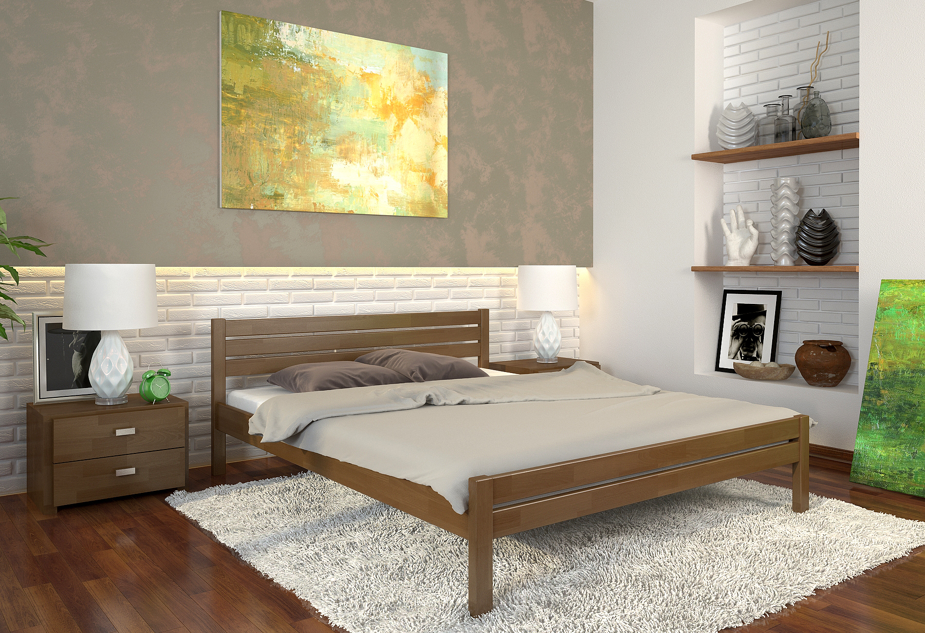 

Кровать Arbordrev Роял (90*200) бук Орех