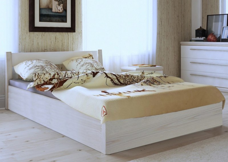 

Кровать ARTmebli Фаворит с П/М 180х200 Б100 белоснежный