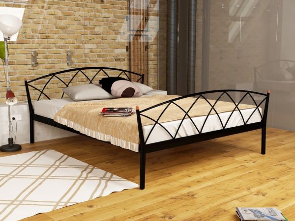 

Кровать Жасмин Элеганс 2 Метакам Черный матовый 160х190