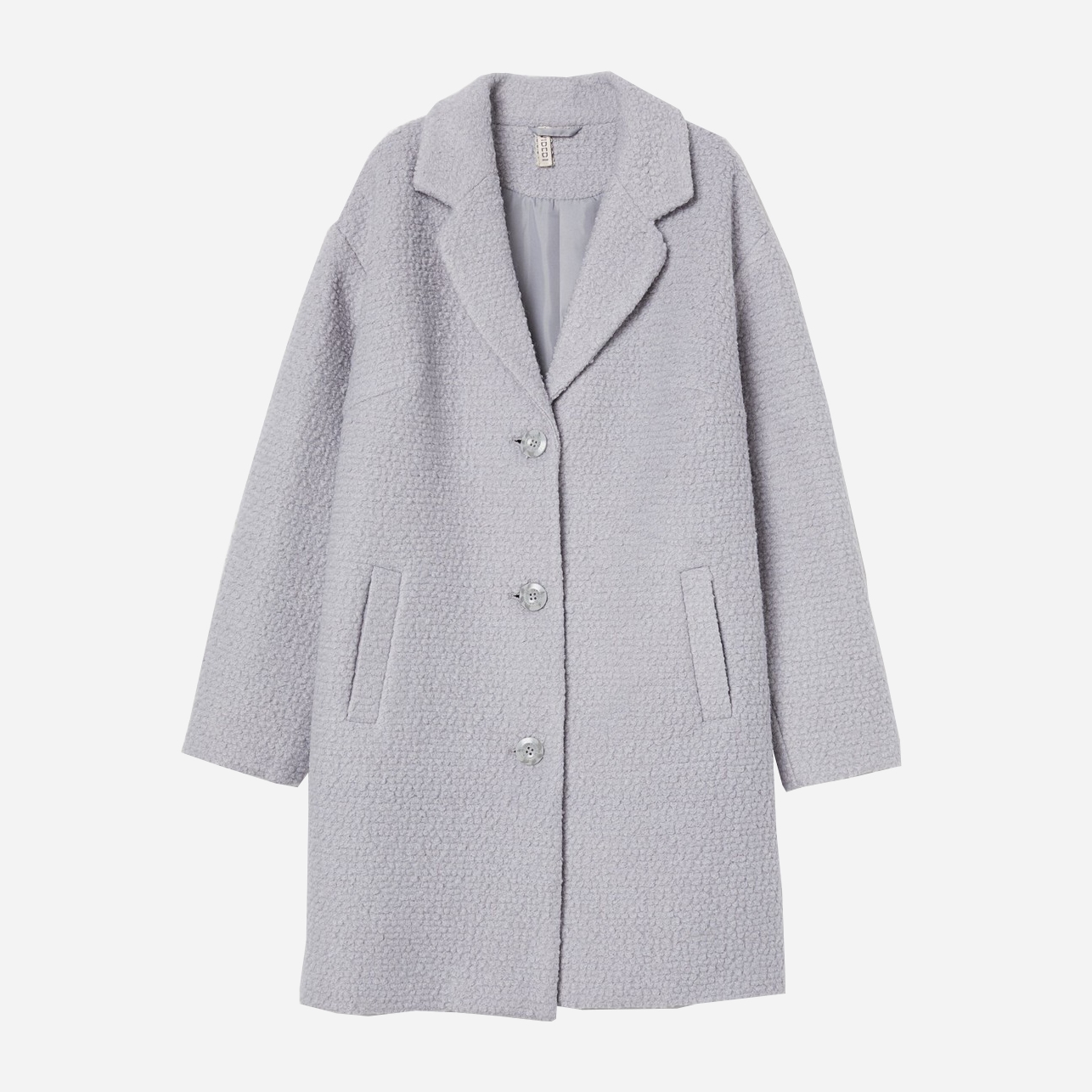 

Пальто H&M 0848782 S Светло-серое