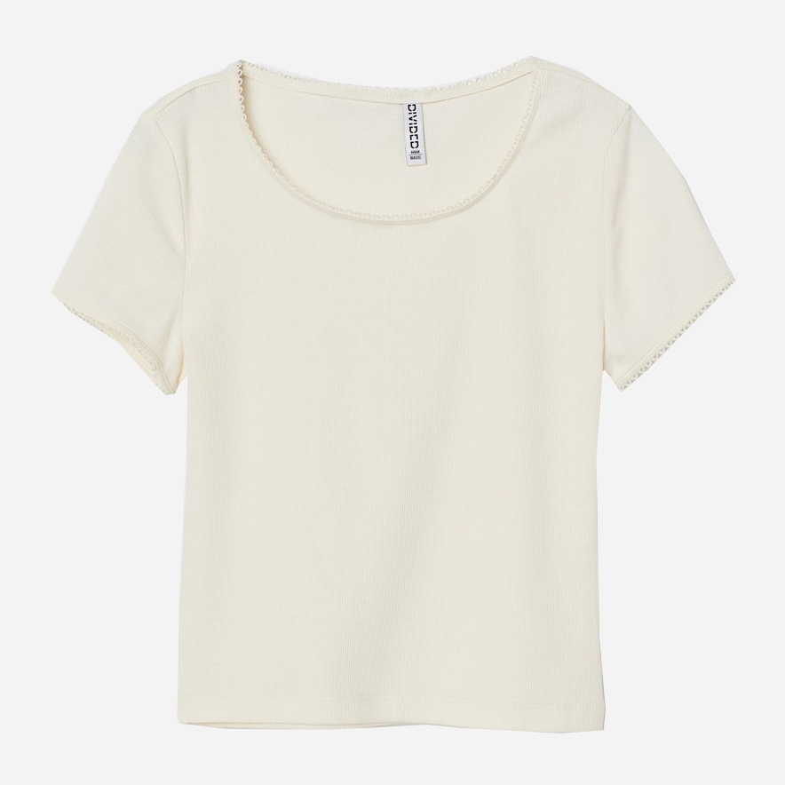

Топ H&M 0825719  Молочный, Топ H&M 0825719 S Молочный