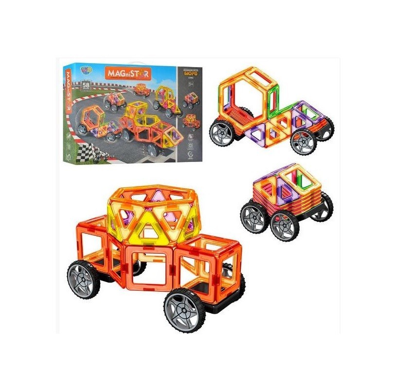 

Магнитный конструктор на 58 деталей Limo Toy: Транспорт LT3002 0735