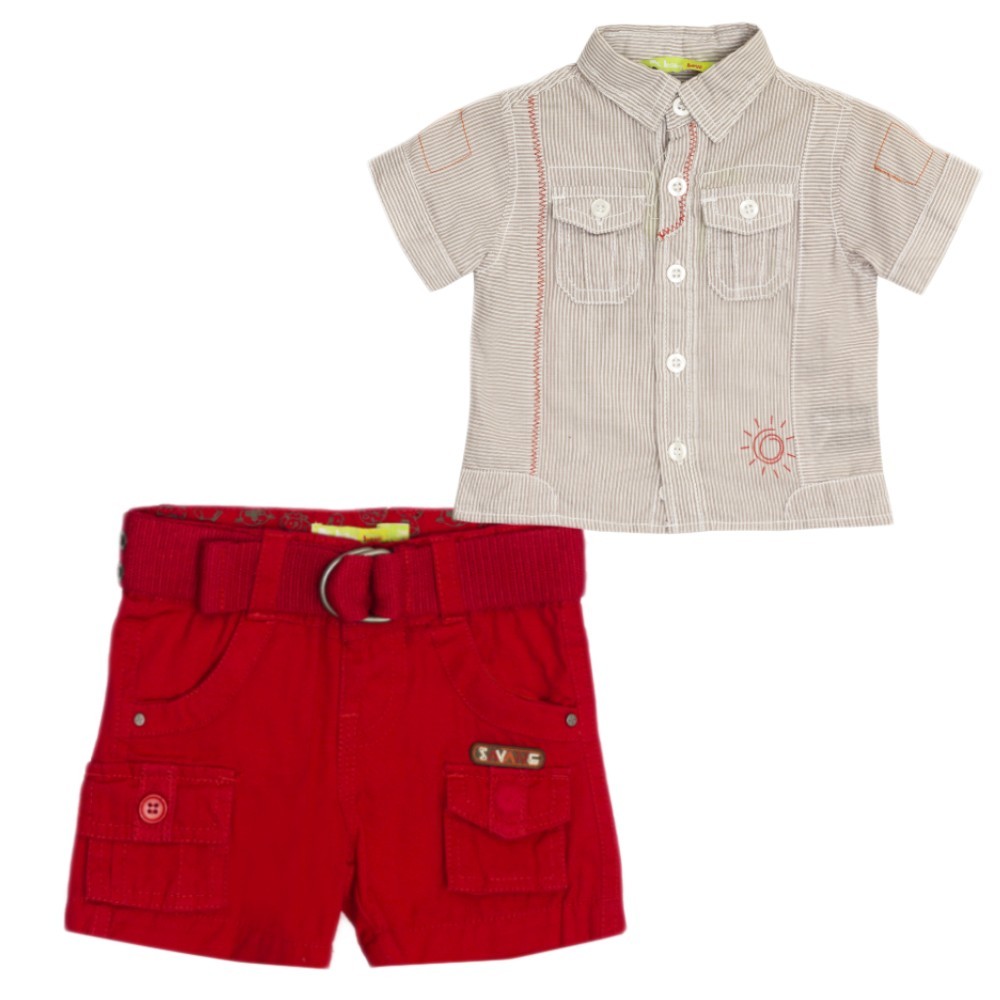 

Костюм : Рубашка, шорты Losan Mc baby boys (017803503/58) Бежевый M3-62 см