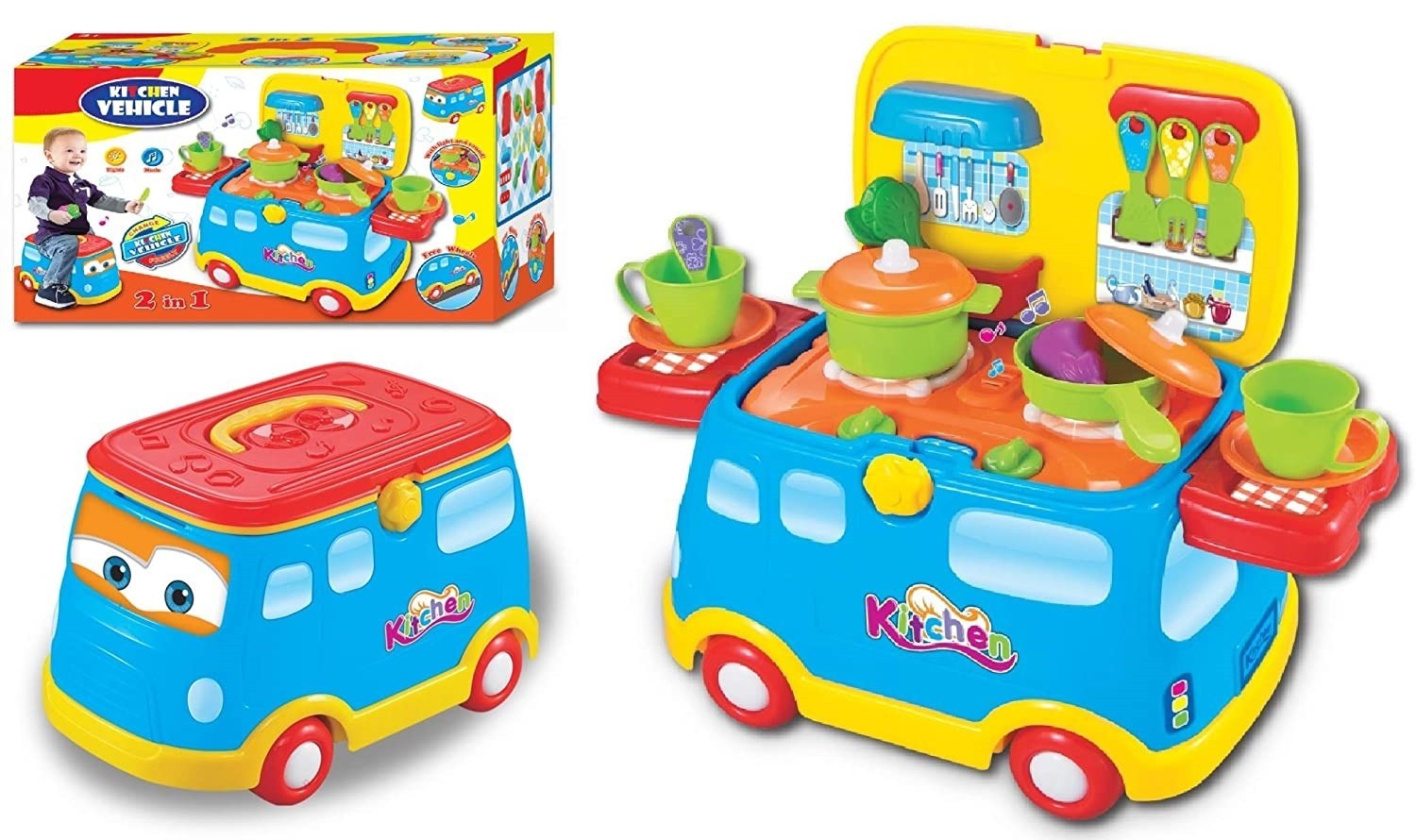 

Детский игровой набор "Кухня" Kitсhen Vehicle (661-85) Голубой 0340a